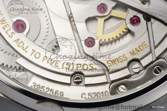 MIROTIME 0413 ZeroBulk Portuguese Real PR IW500715 SS AZF 1:1 Best Edition White Blue Dial on Blue Leather Strap A 7034